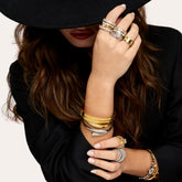 Bracelete Pontos Bali Regulavel Banhado em Prata