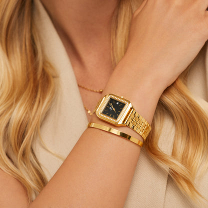 Bracelete Slim Beout Regulável Banhado em Ouro 18k