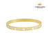 Bracelete Trevo Branco Banhado em Ouro 18k