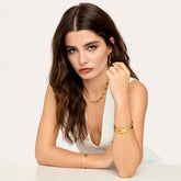 Bracelete Trevo Slim Banhado em Ouro 18k