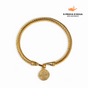 Bracelete com Pingente de São Bento Banhado em Ouro 18k