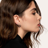 Brincos Argolas Slim 10MM Banhados em Prata