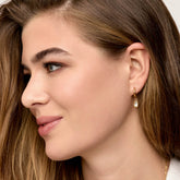 Brincos Cristal Banhados em Ouro 18k
