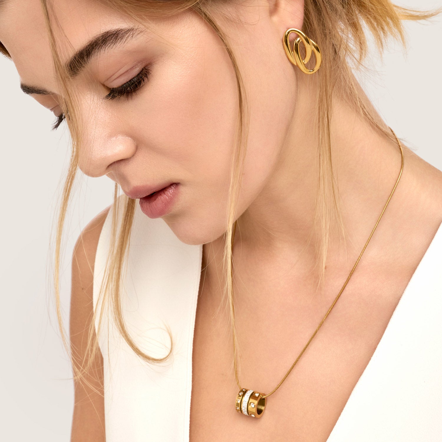 Brincos Eloá Banhados em Ouro 18k