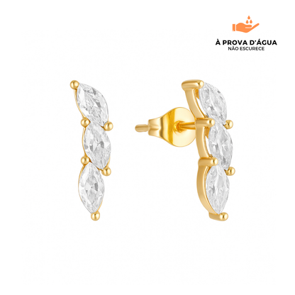 Brincos Florença Banhados em Ouro 18k