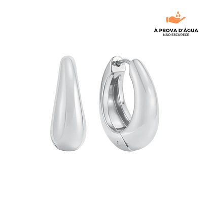 Brincos Londrinos 12MM Banhados em Prata | Aniversário Beout