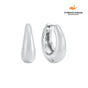 Brincos Londrinos 12MM Banhados em Prata