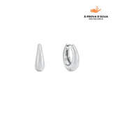 Brincos Londrinos 8MM Banhados em Prata