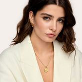 Brincos Londrinos 12MM Banhados em Ouro 18k