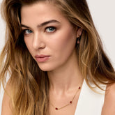 Brincos Rubí Banhados em Ouro 18k