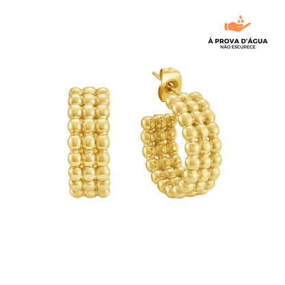 Brincos Sienna Banhados em Ouro 18k