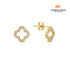 Brincos Trevo Glow Banhados em Ouro 18k