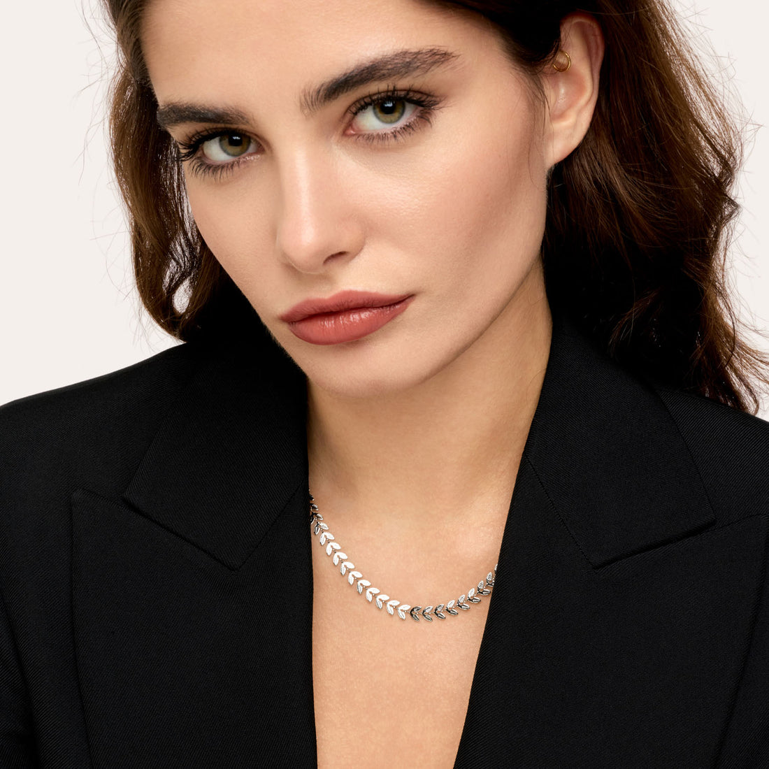 Choker Pinhais Banhado em Prata