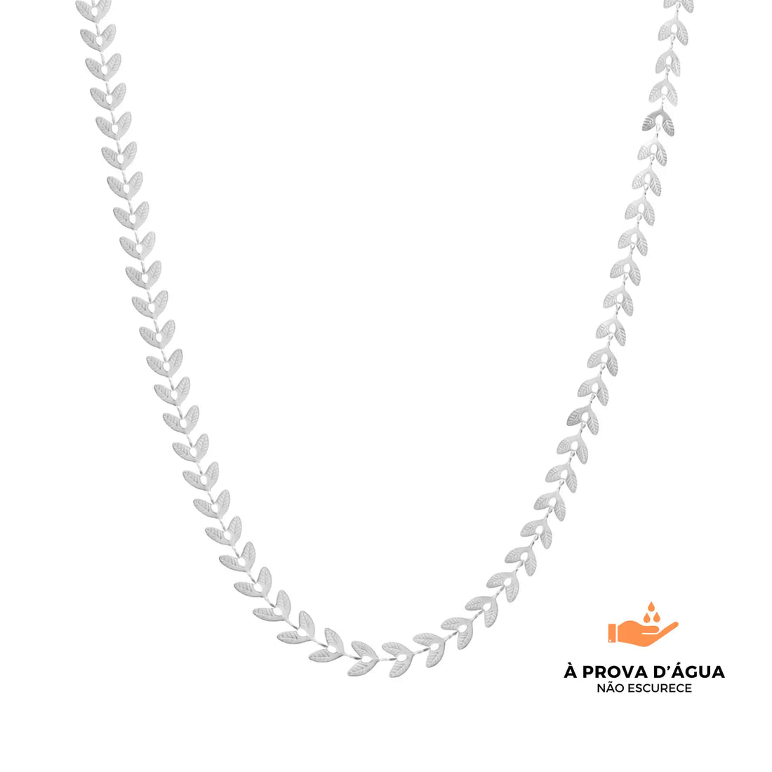 Choker Pinhais Banhado em Prata