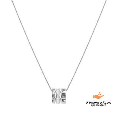 Colar Triplo Momentos Banhado em Prata