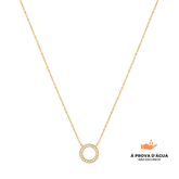 Colar Círculo de Luz Banhado em Ouro 18k
