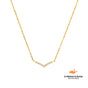 Colar Diadema Com Pedras Brilhantes Banhado em Ouro 18k