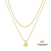 Colar Duplo Sienna Banhado em Ouro 18k