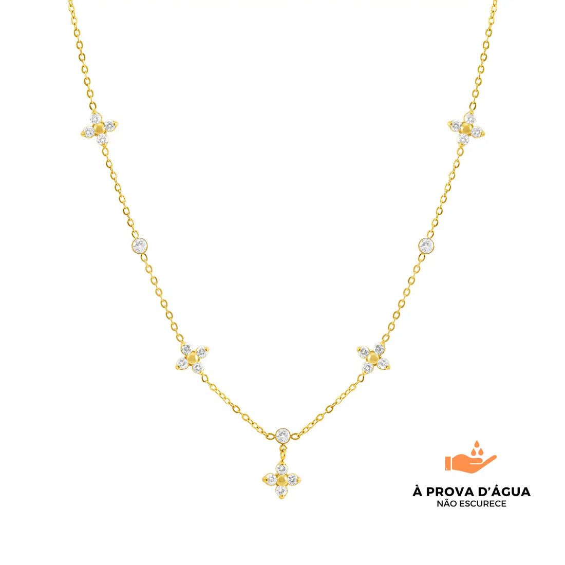 Colar Lyra Banhado em Ouro 18k