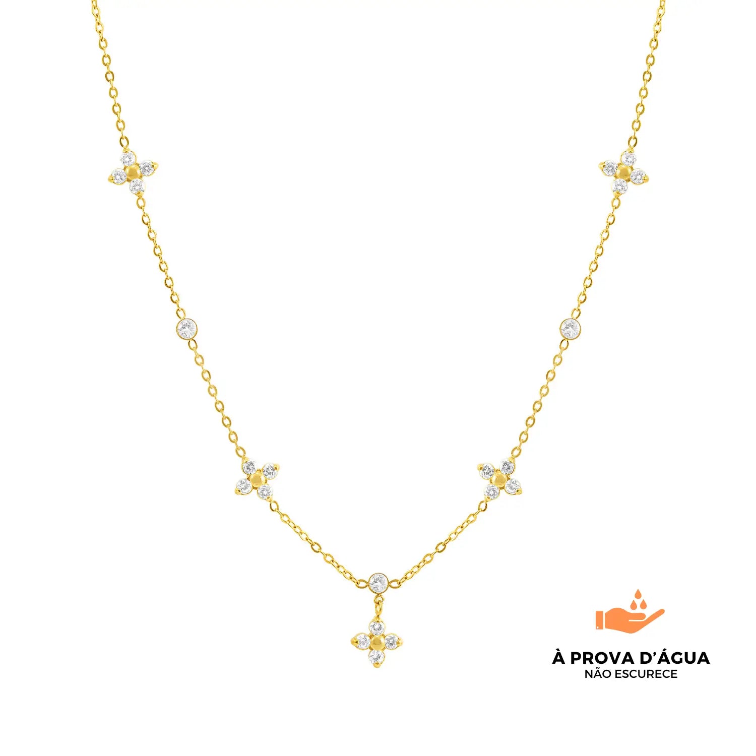 Colar Lyra Banhado em Ouro 18k