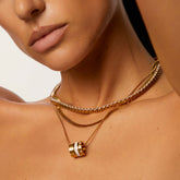 Colar Riviera Clássico Banhado em Ouro 18k