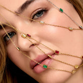 Colar Pontos Dourados Banhado em Ouro 18k