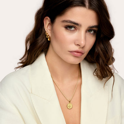 Colar Sao Bento Banhado em Ouro 18k