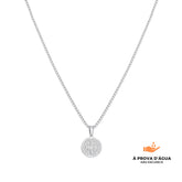 Colar Sao Bento Banhado em Prata