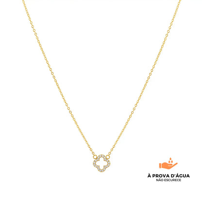 Colar Trevo Glow Banhado em Ouro 18k