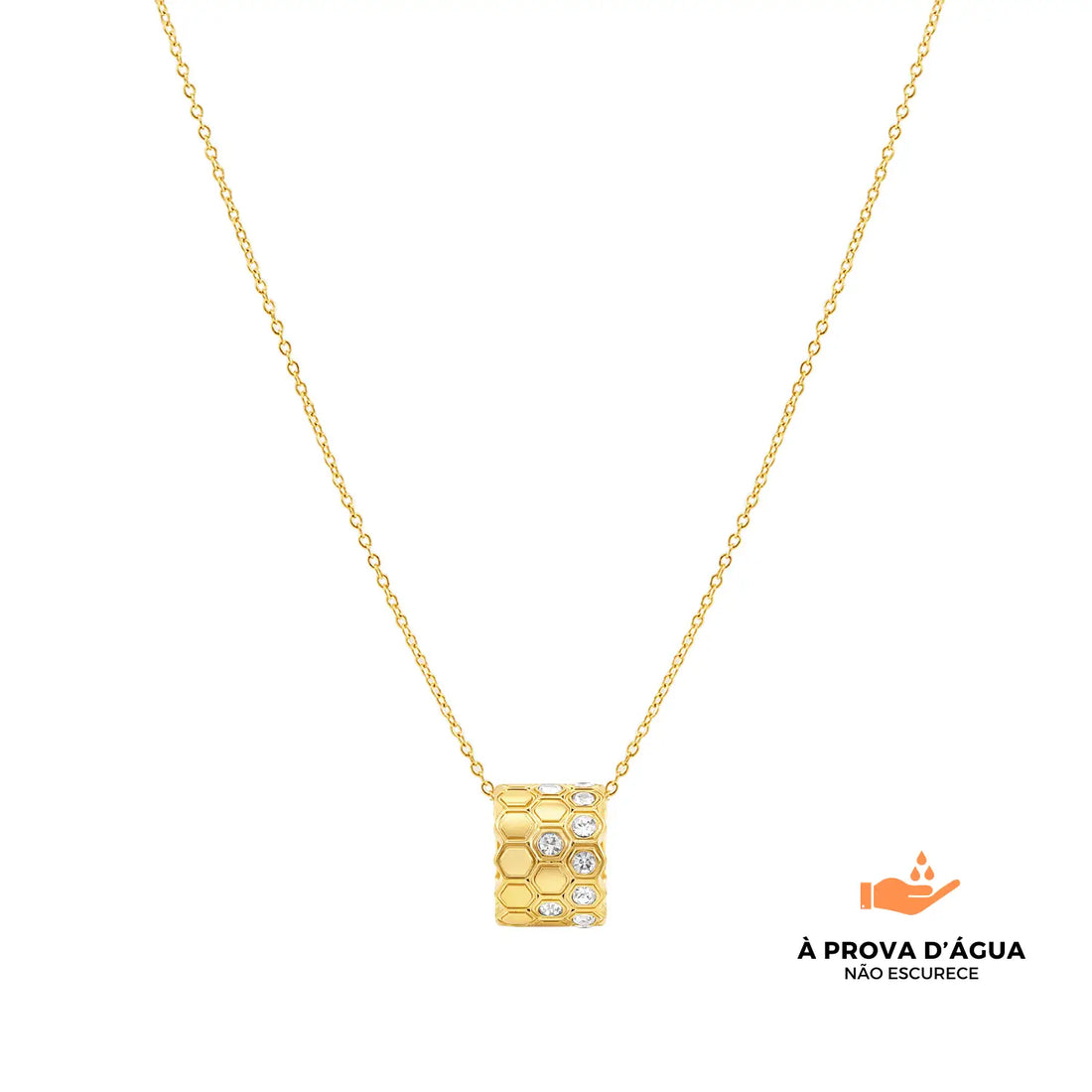 Colar Triplo Kaena Banhado em Ouro 18k