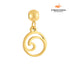 Pingente Ondas do Mar Banhado em Ouro 18k