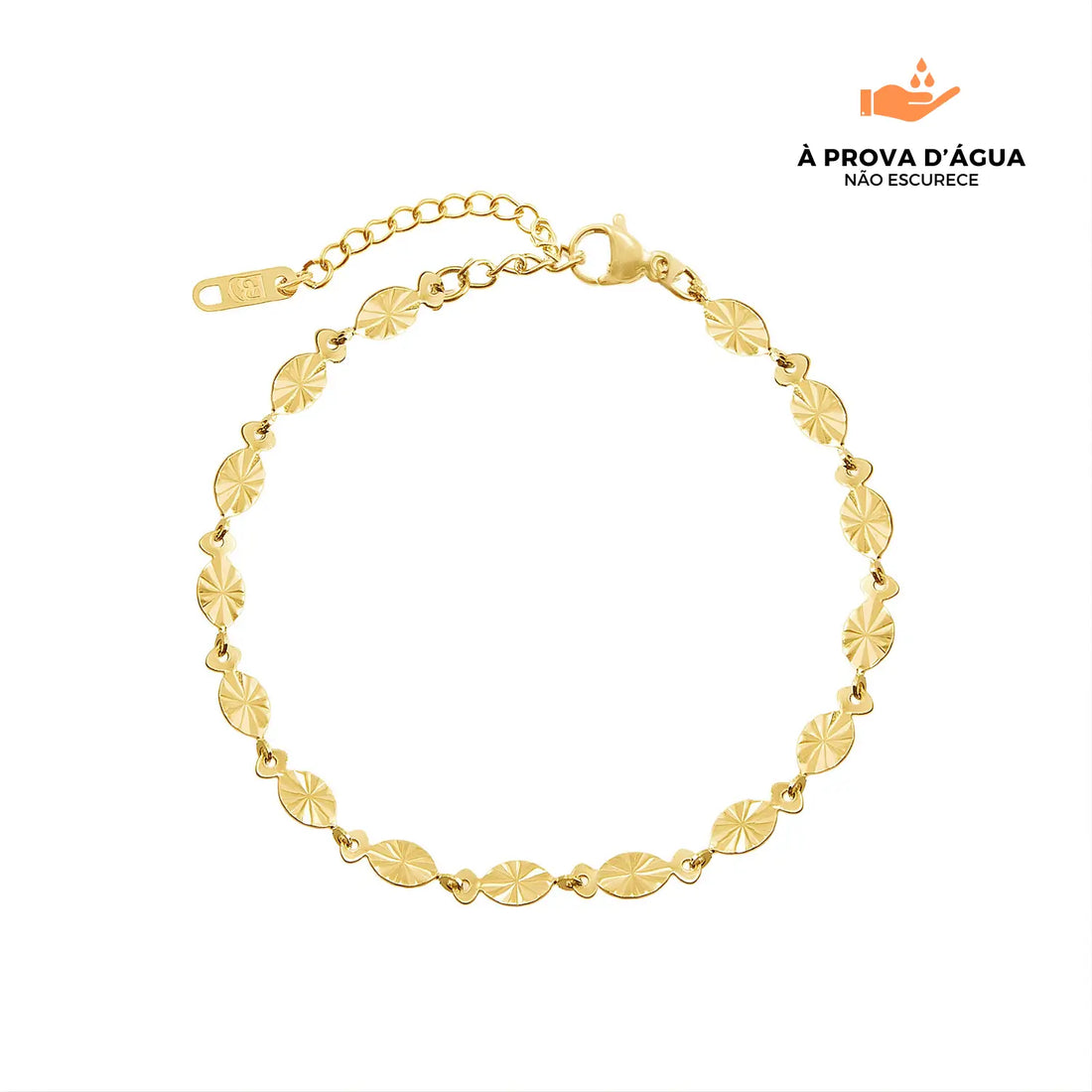 Pulseira Áurea Banhada em Ouro 18k