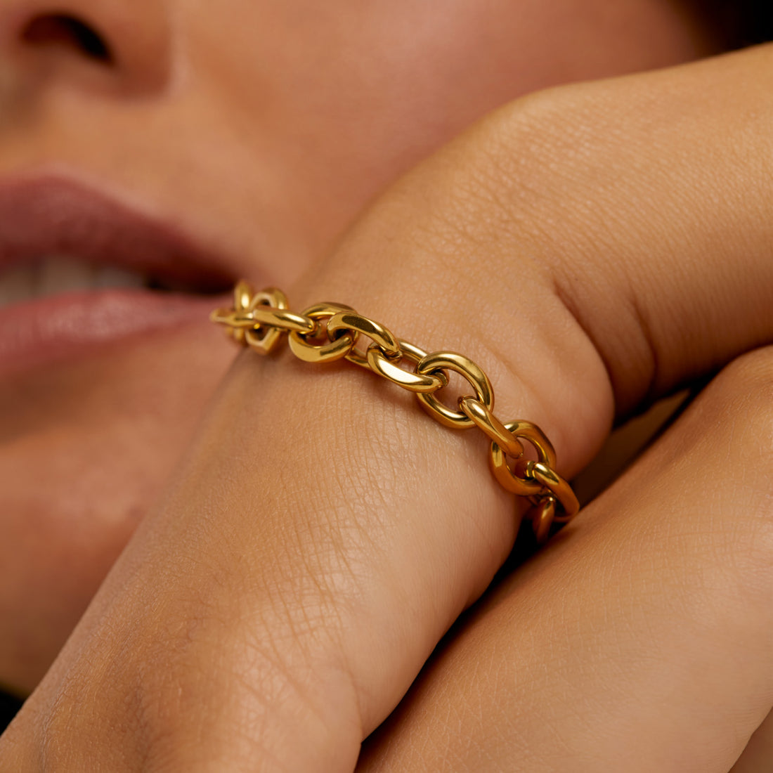 Pulseira Elos Clássico Banhado em Ouro 18k