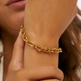 Pulseira Elos Clássico Banhado em Ouro 18k