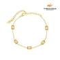 Pulseira Pontos Dourados Banhada em Ouro 18k