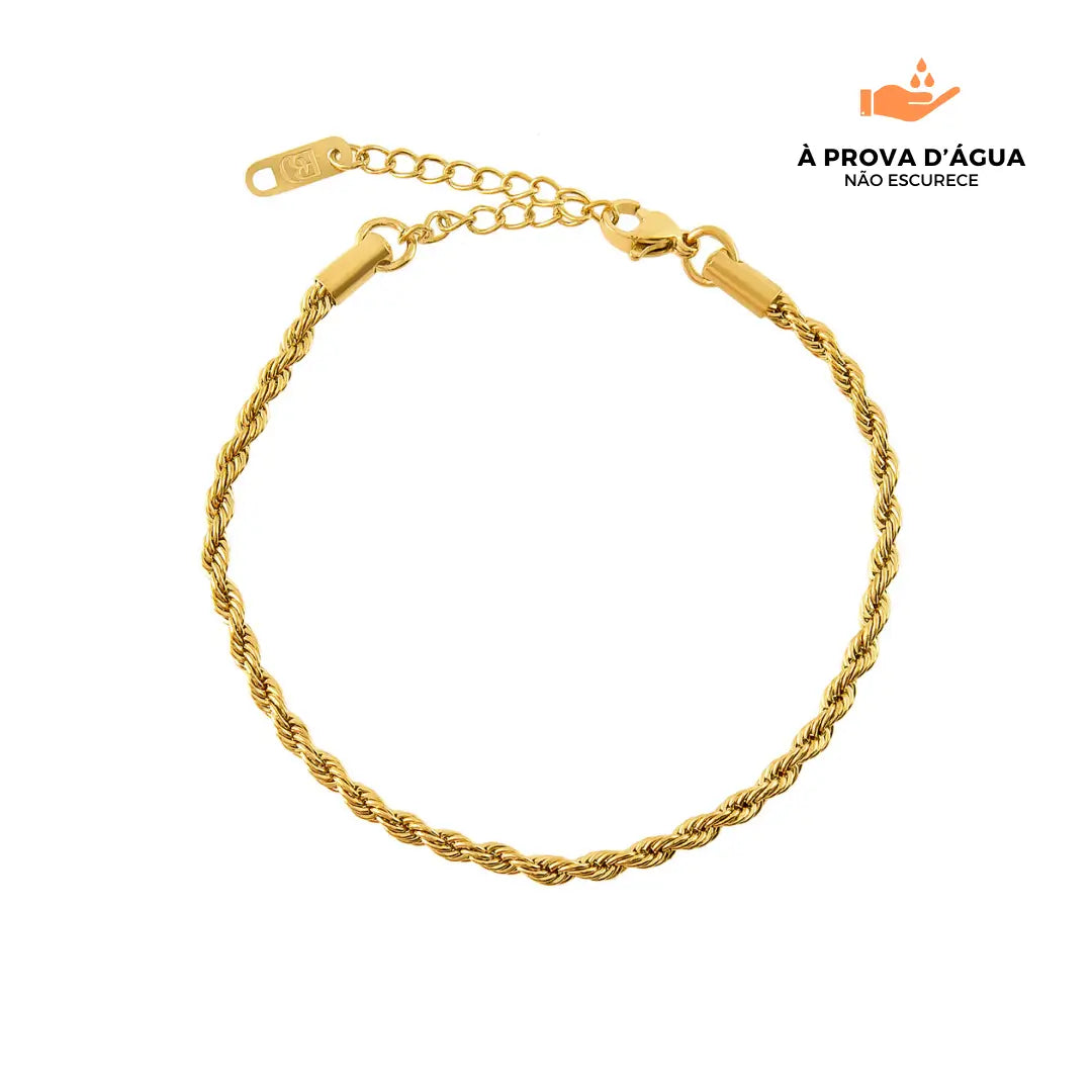 Pulseira de Rede Baiana Banhada em Ouro 18k