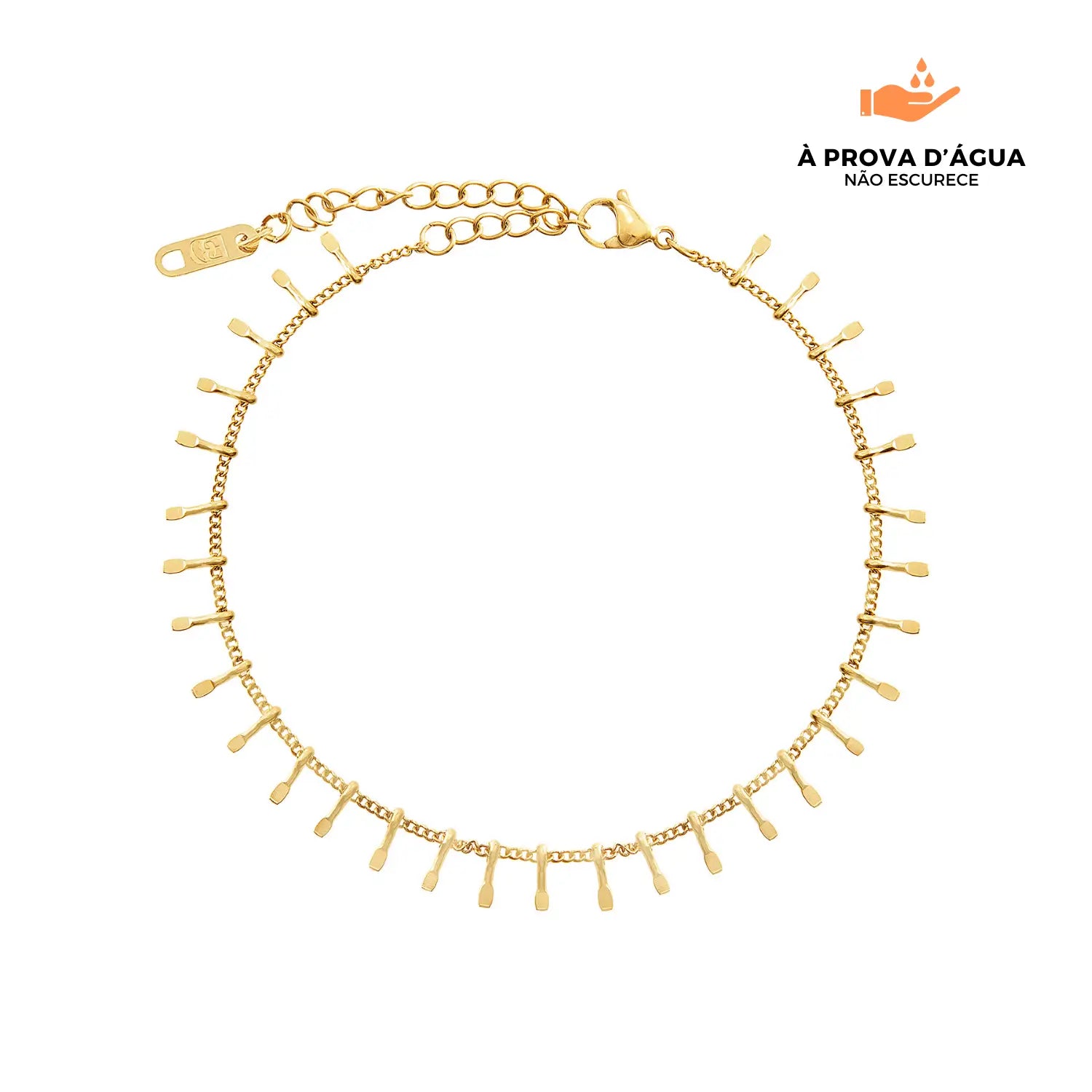 Tornozeleira Brisa Banhado em Ouro 18k