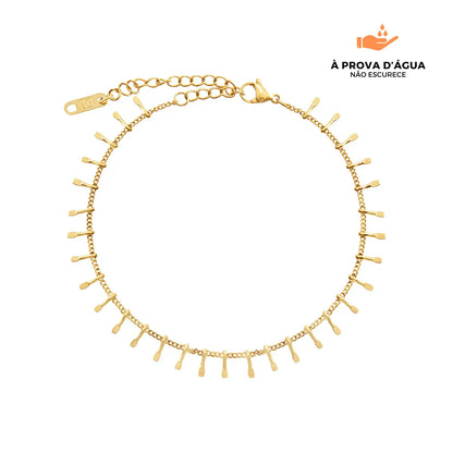 Tornozeleira Brisa Banhado em Ouro 18k