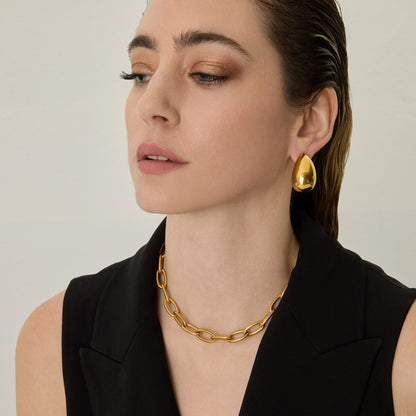 Colar de Elos Paola Banhado em Ouro 18k