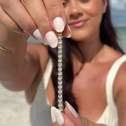 Pulseira Riviera Banhada em Ouro 18k